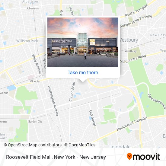 How to get to Roosevelt Field Mall in East Garden City, Ny by Bus