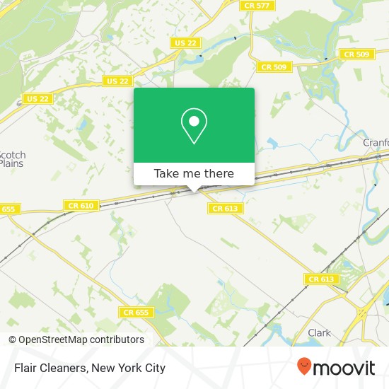 Flair Cleaners map