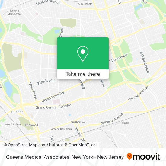 Mapa de Queens Medical Associates