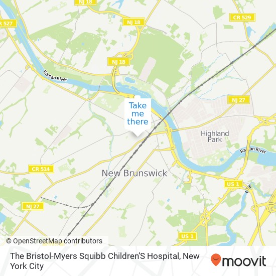 The Bristol-Myers Squibb Children’S Hospital map