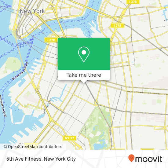 Mapa de 5th Ave Fitness