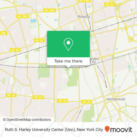Ruth S. Harley University Center (Unc) map