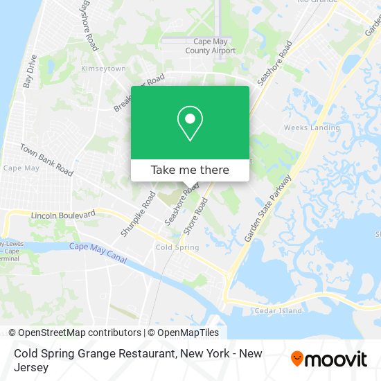 Cold Spring Grange Restaurant map
