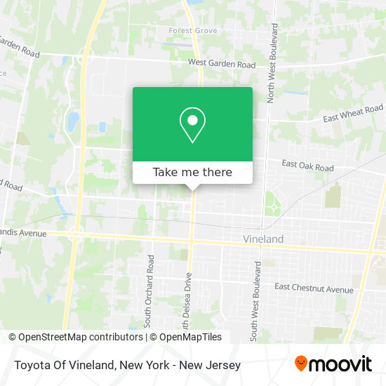 Toyota Of Vineland map