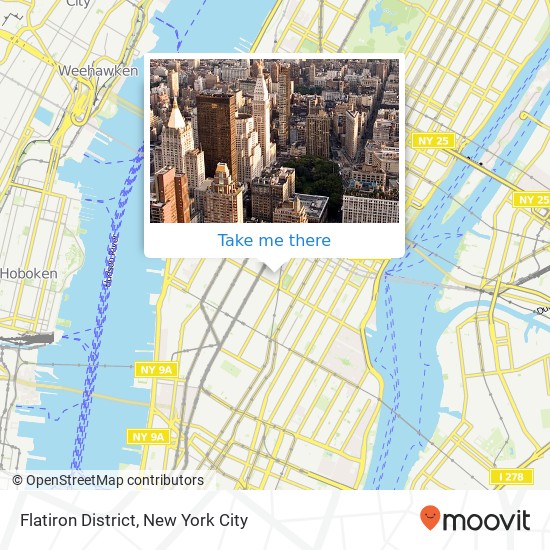 Flatiron District map