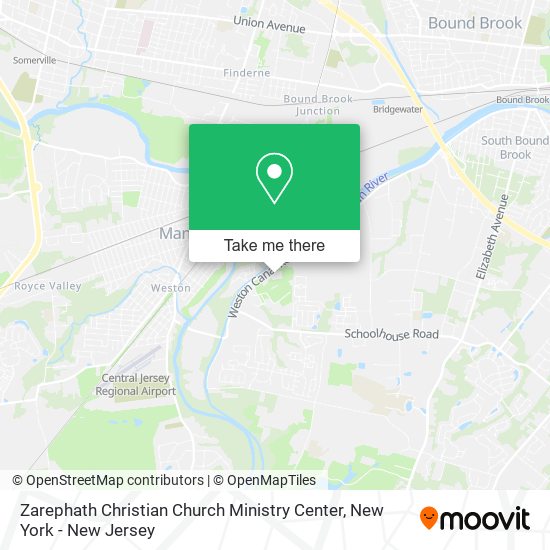 Zarephath Christian Church Ministry Center map