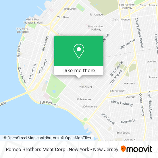 Romeo Brothers Meat Corp. map