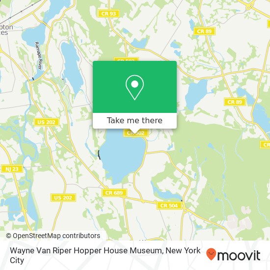 Mapa de Wayne Van Riper Hopper House Museum