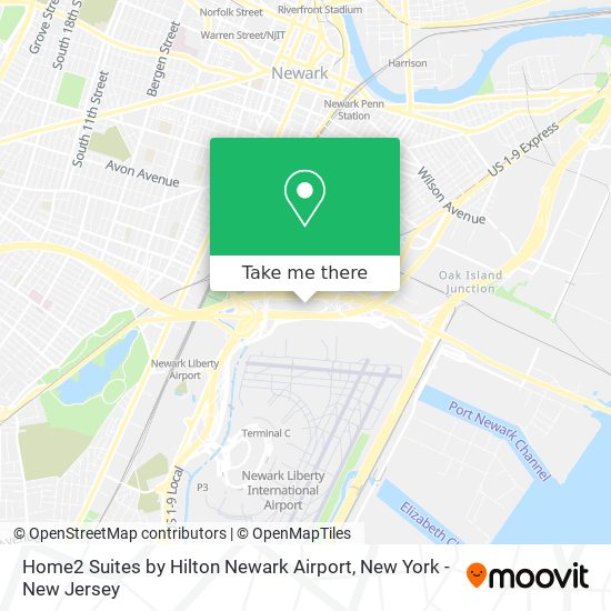Home2 Suites by Hilton Newark Airport map