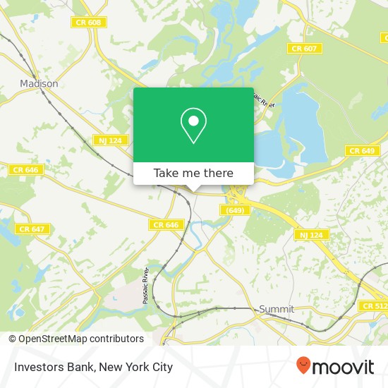 Investors Bank map