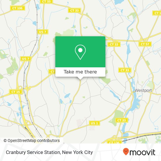 Cranbury Service Station map