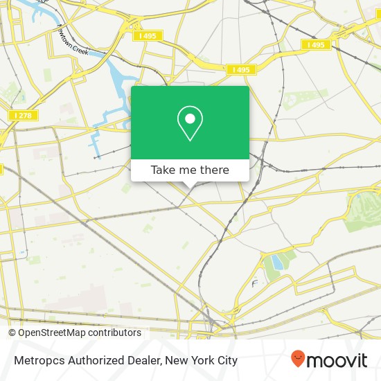 Mapa de Metropcs Authorized Dealer