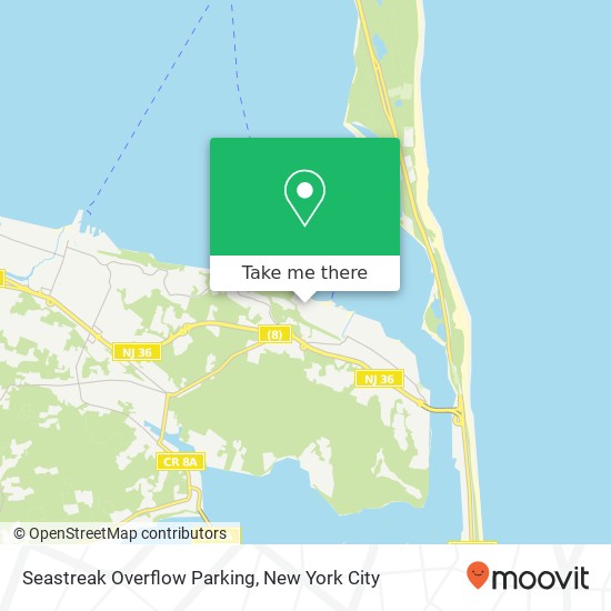 Seastreak Overflow Parking map