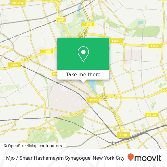 Mjo / Shaar Hashamayim Synagogue map