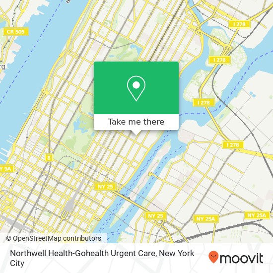 Northwell Health-Gohealth Urgent Care map