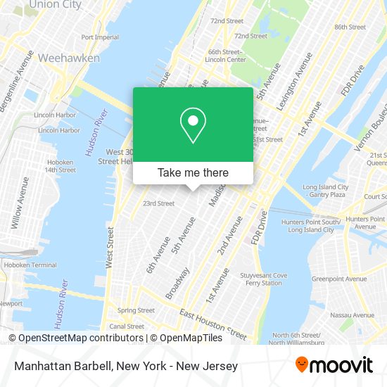 Manhattan Barbell map