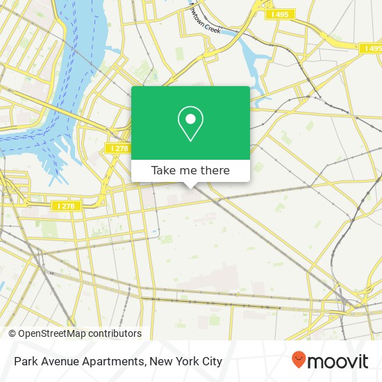 Park Avenue Apartments map