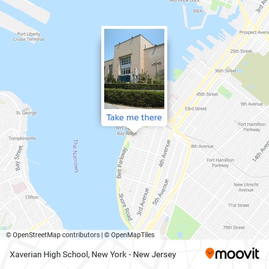 Mapa de Xaverian High School