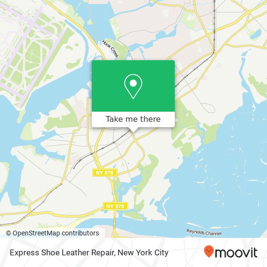 Express Shoe Leather Repair map