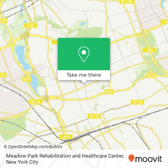 Meadow Park Rehabilitation and Healthcare Center map
