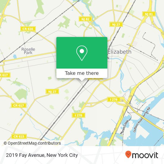 Mapa de 2019 Fay Avenue