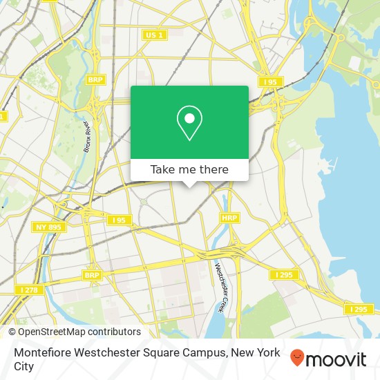 Mapa de Montefiore Westchester Square Campus