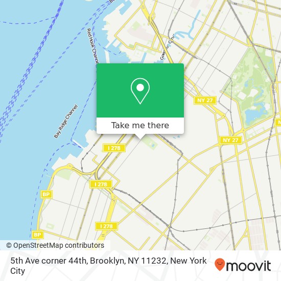 5th Ave corner 44th, Brooklyn, NY 11232 map