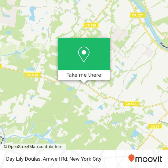 Mapa de Day Lily Doulas, Amwell Rd
