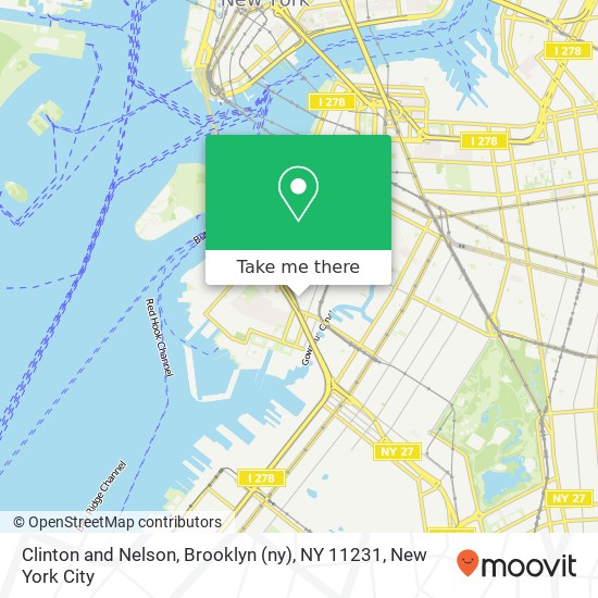 Mapa de Clinton and Nelson, Brooklyn (ny), NY 11231