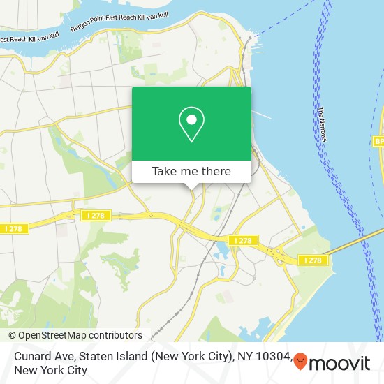 Cunard Ave, Staten Island (New York City), NY 10304 map
