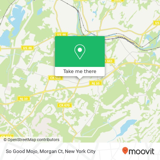 So Good Mojo, Morgan Ct map