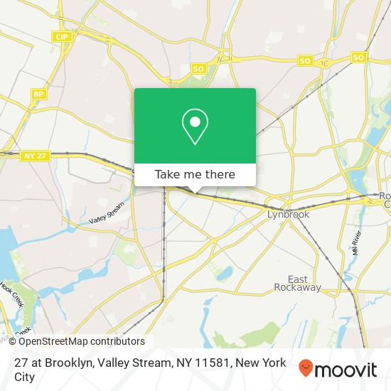 Mapa de 27 at Brooklyn, Valley Stream, NY 11581