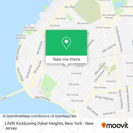 Mapa de Lifefit Kickboxing Dyker Heights