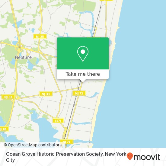 Ocean Grove Historic Preservation Society map