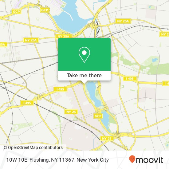 10W 10E, Flushing, NY 11367 map