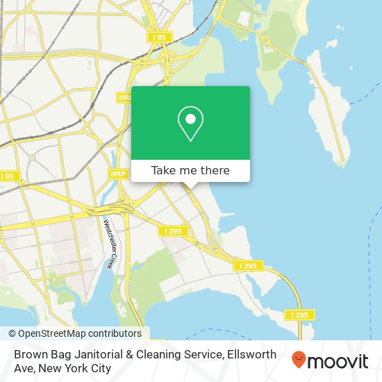 Mapa de Brown Bag Janitorial & Cleaning Service, Ellsworth Ave