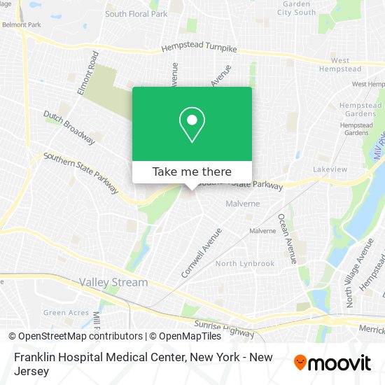 Mapa de Franklin Hospital Medical Center