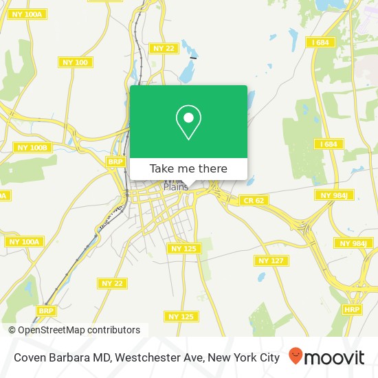 Mapa de Coven Barbara MD, Westchester Ave