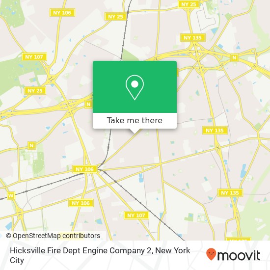 Hicksville Fire Dept Engine Company 2 map