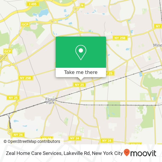 Zeal Home Care Services, Lakeville Rd map