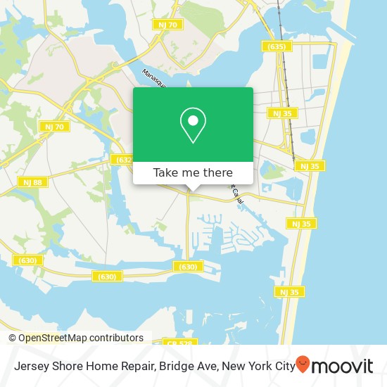 Mapa de Jersey Shore Home Repair, Bridge Ave