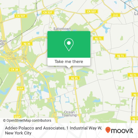 Addeo Polacco and Associates, 1 Industrial Way W map