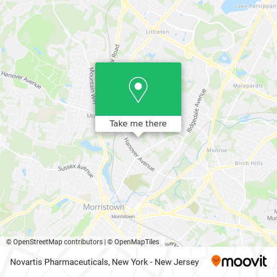 Mapa de Novartis Pharmaceuticals