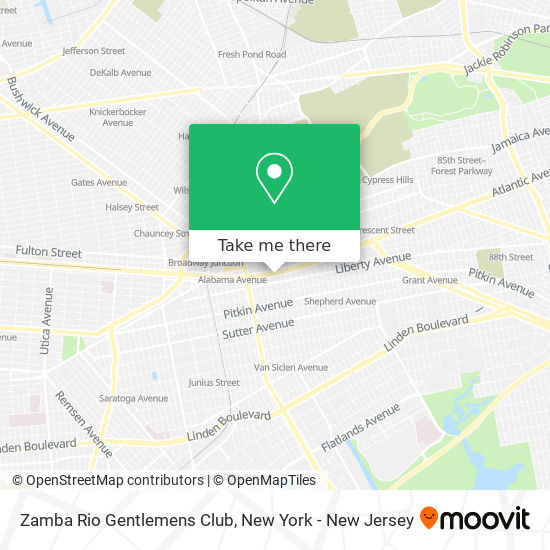 Zamba Rio Gentlemens Club map
