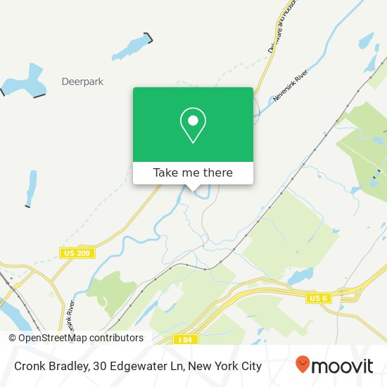 Mapa de Cronk Bradley, 30 Edgewater Ln