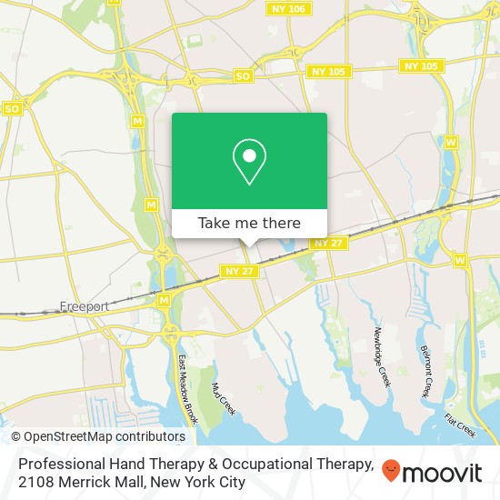 Mapa de Professional Hand Therapy & Occupational Therapy, 2108 Merrick Mall