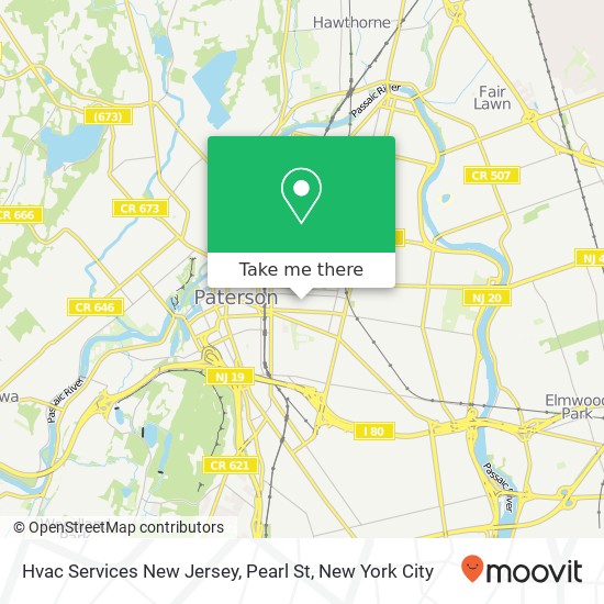 Hvac Services New Jersey, Pearl St map