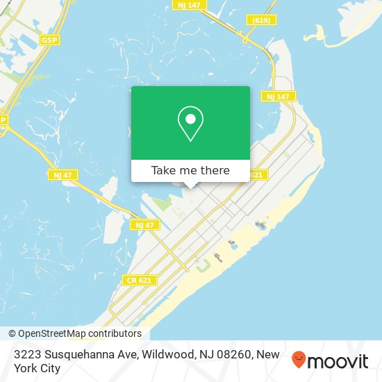 3223 Susquehanna Ave, Wildwood, NJ 08260 map