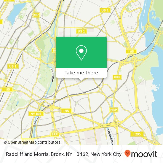 Mapa de Radcliff and Morris, Bronx, NY 10462