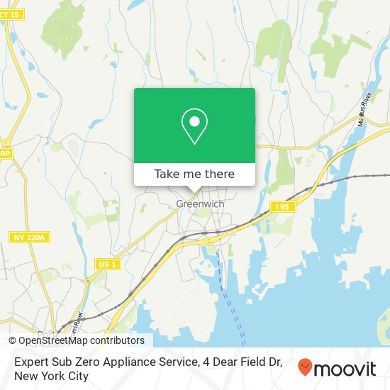 Expert Sub Zero Appliance Service, 4 Dear Field Dr map